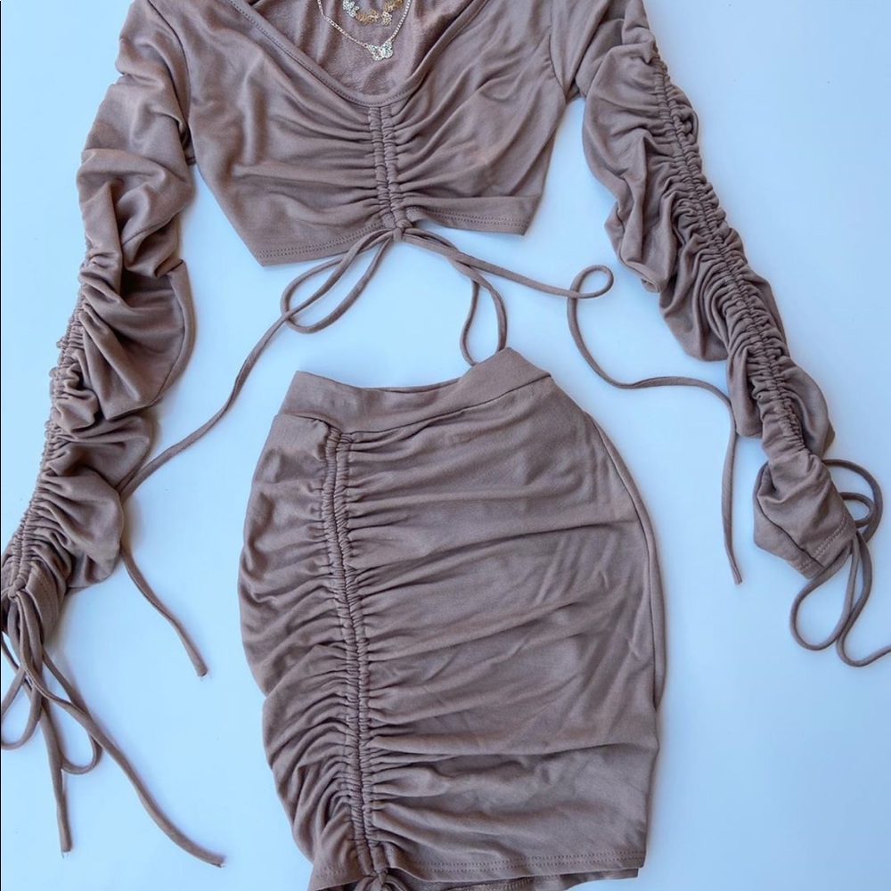 Ruched Two Piece - BaddieVille